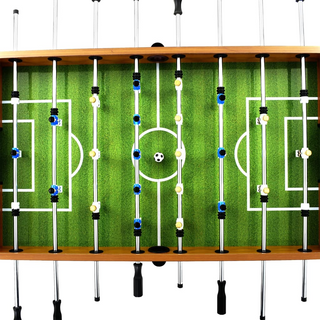 vidaXL Football Table Steel 60 kg 140x74.5x87.5 cm Light Brown and Black - Giant Lobelia