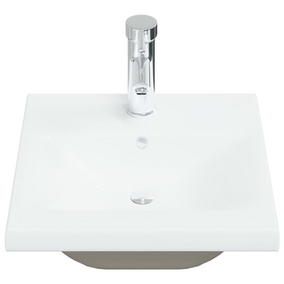 Built-in Basin with Faucet 42x39x18 cm Ceramic White - Giant Lobelia