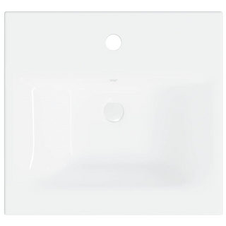 Built-in Basin with Faucet 42x39x18 cm Ceramic White - Giant Lobelia