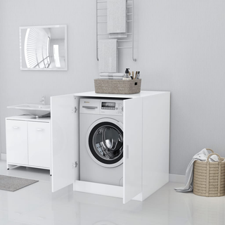 Washing Machine Cabinet White 71x71.5x91.5 cm - Giant Lobelia