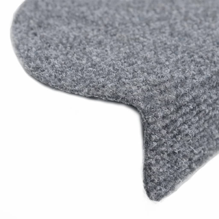 vidaXL 15 Self-adhesive Stair Mats Needle Punch 56x17x3 cm Light Grey - Giant Lobelia