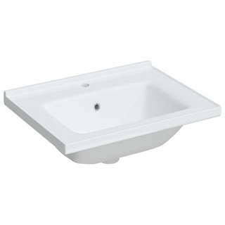 Bathroom Sink White 61x48x19.5 cm Rectangular Ceramic - Giant Lobelia