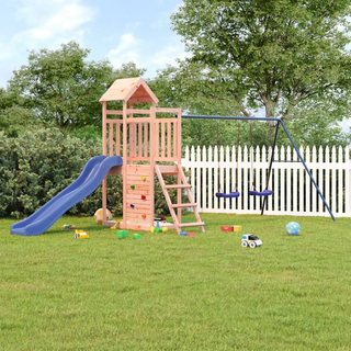 Outdoor Playset Solid Wood Douglas - Giant Lobelia