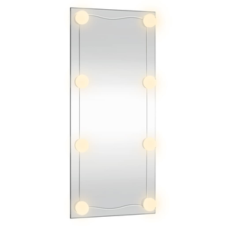 vidaXL Wall Mirror with LED Lights 50x100 cm Glass Rectangle - Giant Lobelia