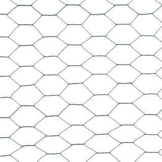 Chicken Wire Fence Steel with PVC Coating 25x1.2 m Green - Giant Lobelia