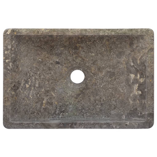 vidaXL Sink 45x30x12 cm Marble High Gloss Grey - Giant Lobelia