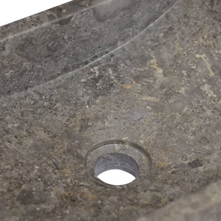 vidaXL Sink 45x30x12 cm Marble High Gloss Grey - Giant Lobelia