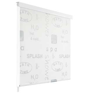 vidaXL Shower Roller Blind 160x240 cm Splash - Giant Lobelia