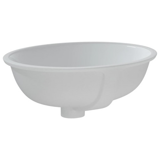 Bathroom Sink White 43x35x19 cm Oval Ceramic - Giant Lobelia