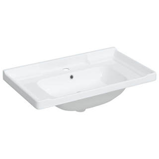 Bathroom Sink White 81x48x23 cm Rectangular Ceramic - Giant Lobelia