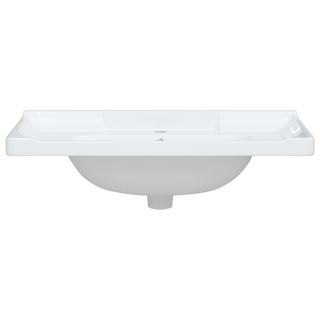 Bathroom Sink White 81x48x23 cm Rectangular Ceramic - Giant Lobelia