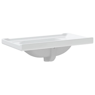 Bathroom Sink White 81x48x23 cm Rectangular Ceramic - Giant Lobelia