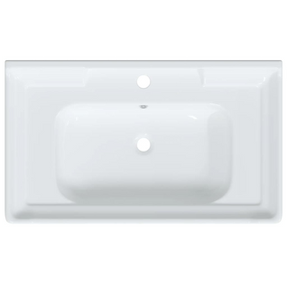 Bathroom Sink White 81x48x23 cm Rectangular Ceramic - Giant Lobelia