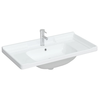 Bathroom Sink White 91.5x48x23 cm Rectangular Ceramic - Giant Lobelia