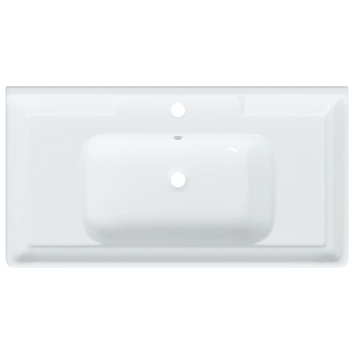 Bathroom Sink White 91.5x48x23 cm Rectangular Ceramic - Giant Lobelia