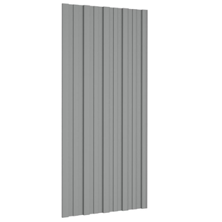 vidaXL Roof Panels 36 pcs Galvanised Steel Grey 100x45 cm - Giant Lobelia