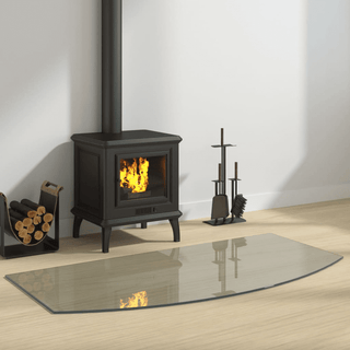 vidaXL Fireplace Glass Plate 120x60 cm - Giant Lobelia