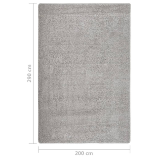 vidaXL Shaggy Rug Light Grey 200x290 cm Anti Slip - Giant Lobelia