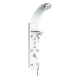 EISL Shower Panel with Mixer KARIBIK White - Giant Lobelia