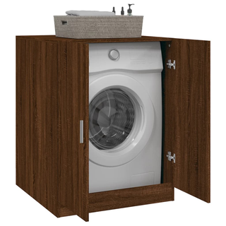 Washing Machine Cabinet Brown Oak 71x71.5x91.5 cm - Giant Lobelia