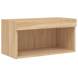 TV Cabinet with LED Lights Sonoma Oak 60x30x30 cm - Giant Lobelia