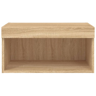 TV Cabinet with LED Lights Sonoma Oak 60x30x30 cm - Giant Lobelia