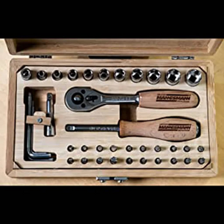 Brüder Mannesmann 41 Piece Socket Set Bamboo - Giant Lobelia