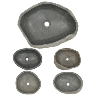 Basin River Stone Oval 45-53 cm - Giant Lobelia