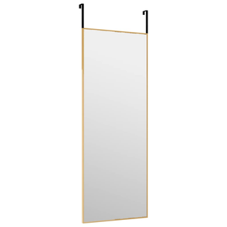 vidaXL Door Mirror Gold 30x80 cm Glass and Aluminium - Giant Lobelia