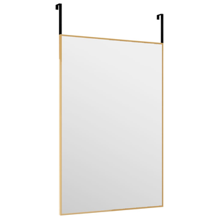 vidaXL Door Mirror Gold 40x60 cm Glass and Aluminium - Giant Lobelia