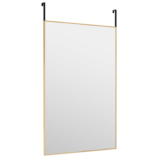 vidaXL Door Mirror Gold 50x80 cm Glass and Aluminium - Giant Lobelia