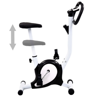 vidaXL Exercise Bike with Belt Resistance Black - Giant Lobelia