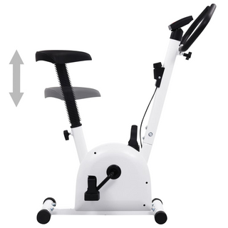 vidaXL Exercise Bike with Belt Resistance White - Giant Lobelia