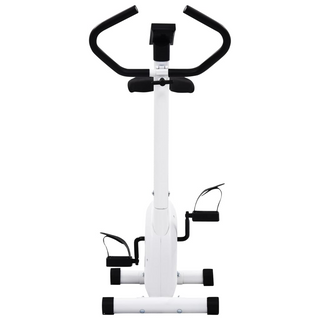 vidaXL Exercise Bike with Belt Resistance White - Giant Lobelia