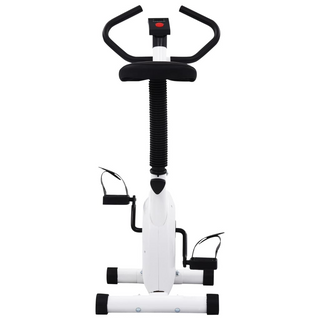 vidaXL Exercise Bike with Belt Resistance White - Giant Lobelia