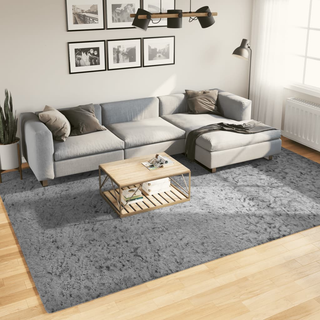 vidaXL Shaggy Rug PAMPLONA High Pile Modern Grey 240x340 cm - Giant Lobelia