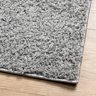 Shaggy Rug PAMPLONA High Pile Modern Grey 240x240 cm - Giant Lobelia