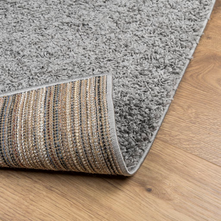 Shaggy Rug PAMPLONA High Pile Modern Grey 240x240 cm - Giant Lobelia