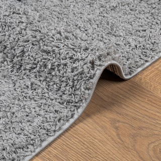 Shaggy Rug PAMPLONA High Pile Modern Grey 240x240 cm - Giant Lobelia