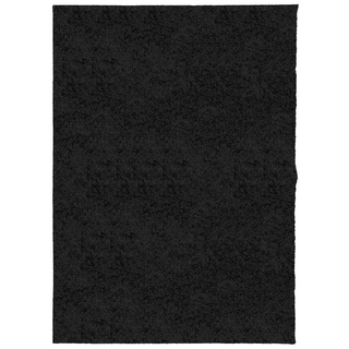 Shaggy Rug PAMPLONA High Pile Modern Black 240x340 cm - Giant Lobelia