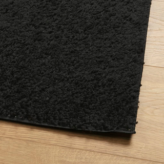 Shaggy Rug PAMPLONA High Pile Modern Black 240x340 cm - Giant Lobelia