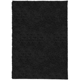 vidaXL Shaggy Rug PAMPLONA High Pile Modern Black 200x280 cm - Giant Lobelia