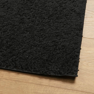 vidaXL Shaggy Rug PAMPLONA High Pile Modern Black 200x280 cm - Giant Lobelia