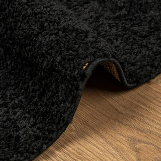 vidaXL Shaggy Rug PAMPLONA High Pile Modern Black 200x280 cm - Giant Lobelia