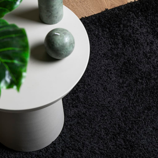 vidaXL Shaggy Rug PAMPLONA High Pile Modern Black 200x280 cm - Giant Lobelia