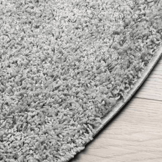 Shaggy Rug PAMPLONA High Pile Modern Grey Ø 280 cm - Giant Lobelia