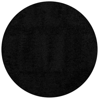 vidaXL Shaggy Rug PAMPLONA High Pile Modern Black Ø 240 cm - Giant Lobelia