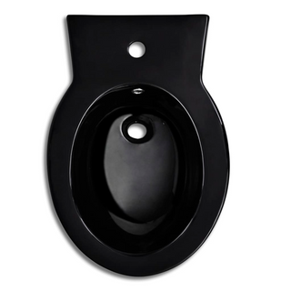 Stand Toilet & Bidet Set Black Ceramic - Giant Lobelia