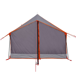 Camping Tent 2-Person Grey and Orange Waterproof - Giant Lobelia