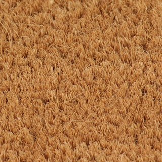 Door Mat Natural Half Round 50x80 cm Tufted Coir - Giant Lobelia